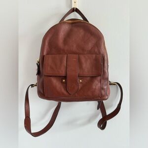 Frye Brown Leather Backpack
